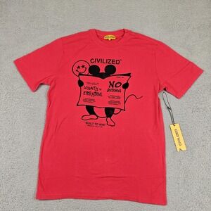 Civilized Shirt Mens Large Red Loyalty Is Everything No Snitching Graphic Tee